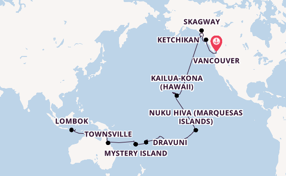 Transpacific from Vancouver, Canada with the Riviera