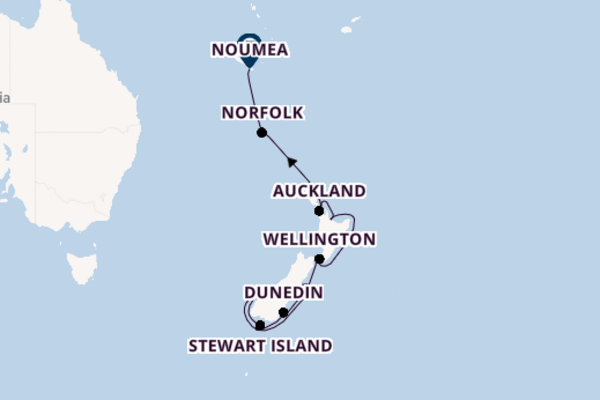 Nieuw Zeeland vanaf Christchurch, Nieuw-Zeeland met de HANSEATIC inspiration