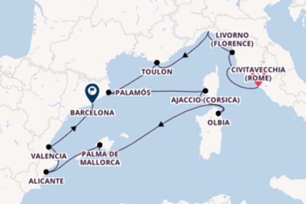 Palma de Mallorca aanschouwen met de Seven Seas Voyager