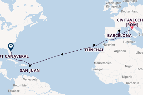 MSC Grandiosa -  Mediterrane Magie & Karibische Träume