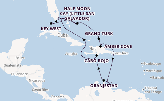 Caribbean from Miami, Florida with the Zuiderdam