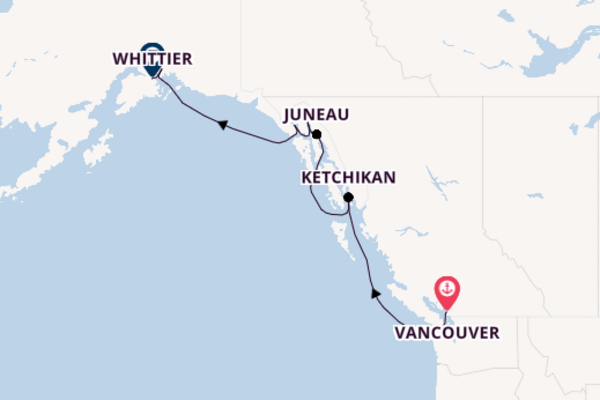 Alaska from Vancouver, British Columbia with the Nieuw Amsterdam