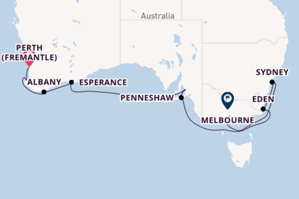 Azamara Pursuit 16  Perth (Fremantle)-Melbourne