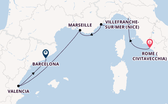Italian & French Riviera With Rome Stay