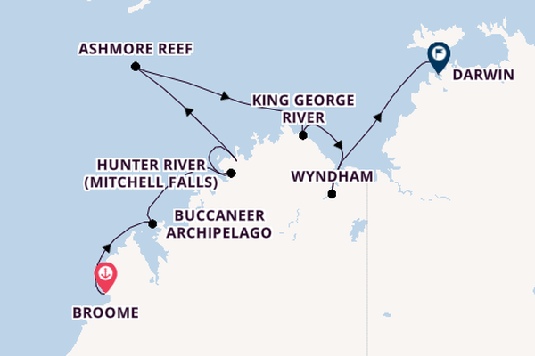 Australia from Broome, Australia with the Silver Cloud