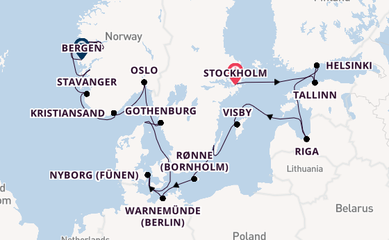 Norway from Stockholm, Sweden with the Scenic Eclipse II