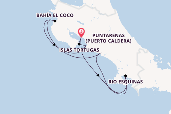 Mittelamerika ab Puntarenas (Puerto Caldera), Costa Rica auf der Le Lapérouse