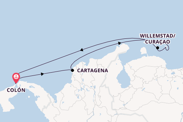 Southern Caribbean from Colón, Panama with the Serenade of the Seas