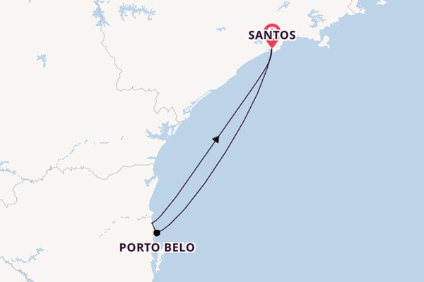 Brazil from Santos, Brazil with the MSC Seaview