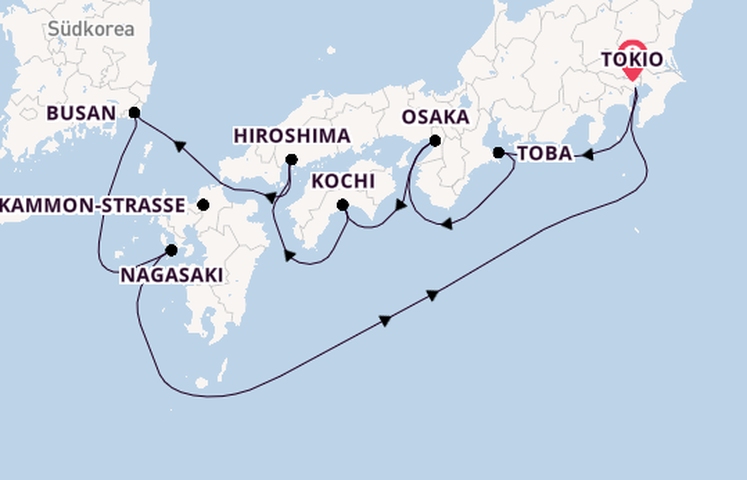 Kreuzfahrtangebote nach Asien