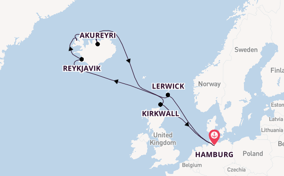 Arctic Ocean from Australia with the MSC Preziosa