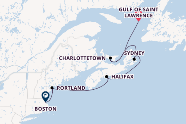 Zuiderdam 8  Gulf of Saint Lawrence-Boston