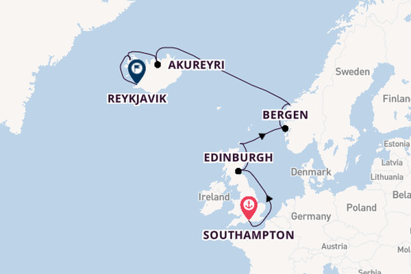 United Kingdom from Southampton, England with the Norwegian Star