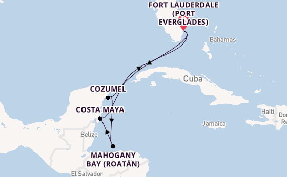 Western Caribbean from Australia with the Celebrity Silhouette