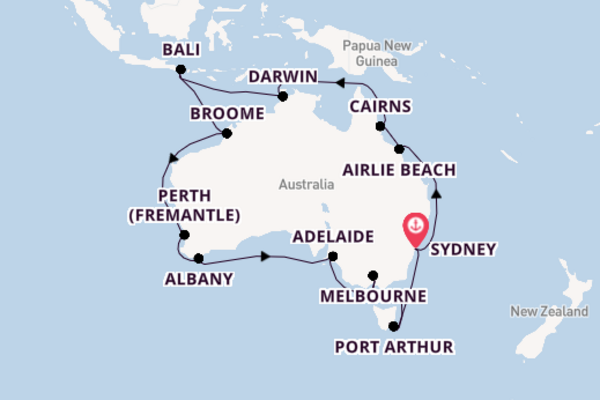 Magnificent journey from Sydney with Cunard