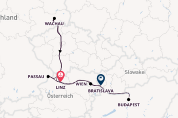 In 8 Tagen nach Passau über Budapest