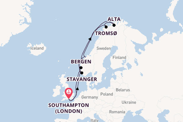 Norway from Southampton, England with the Norwegian Star