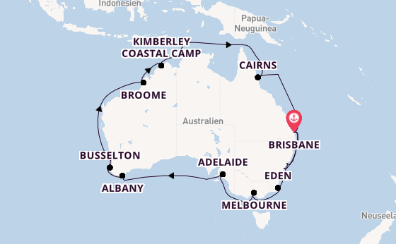 Australien ab Brisbane, Australien auf der Grand Princess