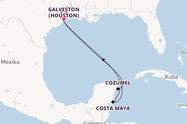 Westliche Karibik ab Galveston (Houston), USA auf der MSC Seascape