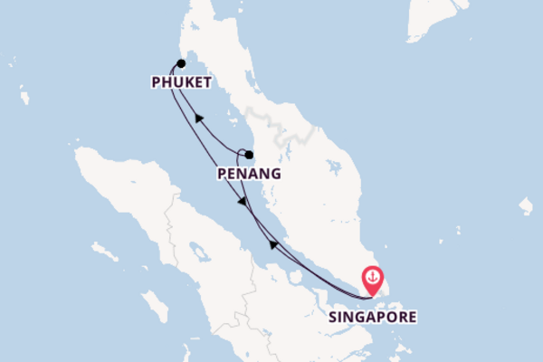 Cruise in 5 dagen naar Singapore met Royal Caribbean