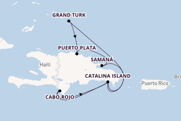 8 day voyage from La Romana