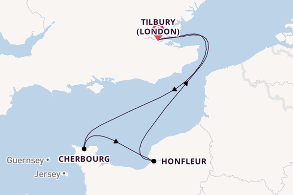5 day cruise on board the Ambition from Tilbury (London)