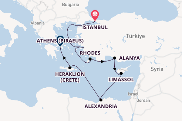 Eastern Mediterranean from Istanbul, Turkey with the Seven Seas Navigator