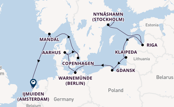 Norway from Stockholm, Sweden with the Sonata (Oceania)