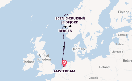 Norway from Australia with the Zuiderdam