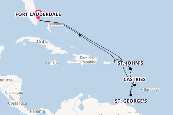 Caribbean vanaf Fort Lauderdale, Verenigde Staten met de Celebrity Ascent