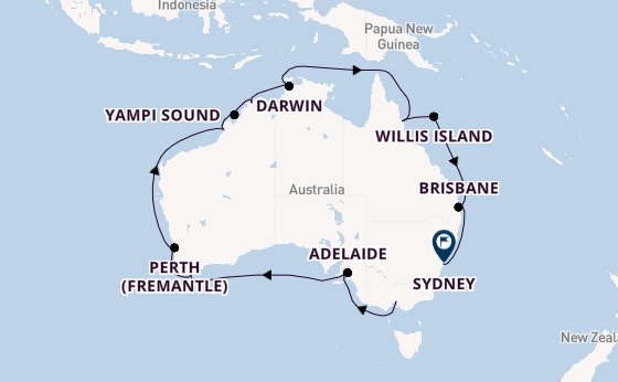 Australia from Melbourne, Australia with the Crown Princess