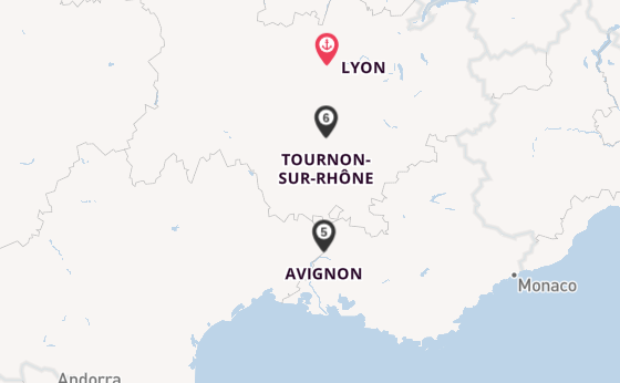 Rhône ab Lyon, Frankreich auf der A-ROSA STELLA