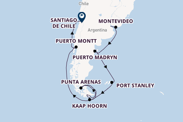 Zuid-Amerika vanaf Buenos Aires, Argentinië met de Majestic Princess