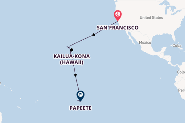French Polynesia from San Francisco, USA with the Azamara Quest