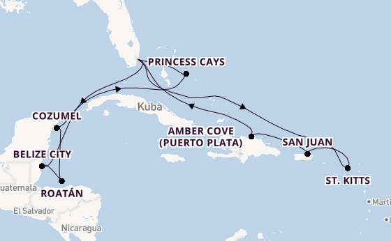 Karibik ab Miami auf der Regal Princess