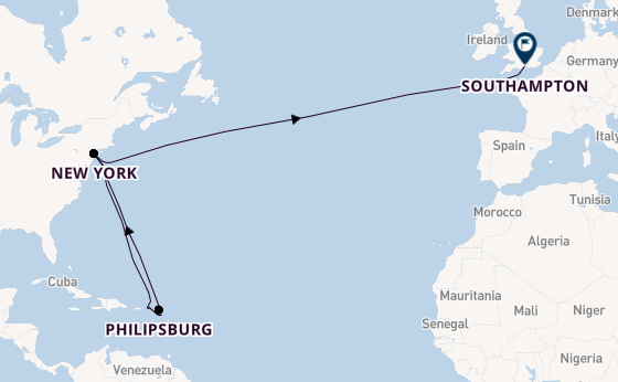 Transatlantic from United Kingdom with the Queen Mary 2