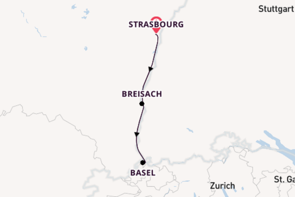 Cruising from Strasbourg via Breisach