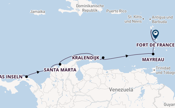 Südliche Karibik ab Colón, Panama auf der Le Bellot