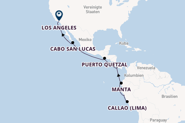 Südamerika ab Callao (Lima), Peru auf der Aurelia