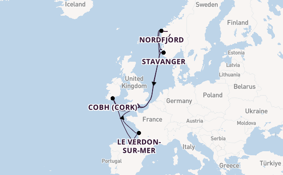 Norway from Southampton, England with the Arvia