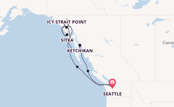 Alaska & West Canada from Seattle, Washington, USA with the Norwegian Joy