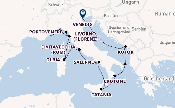 Westliches Mittelmeer ab Nizza, Frankreich auf der Azamara Quest