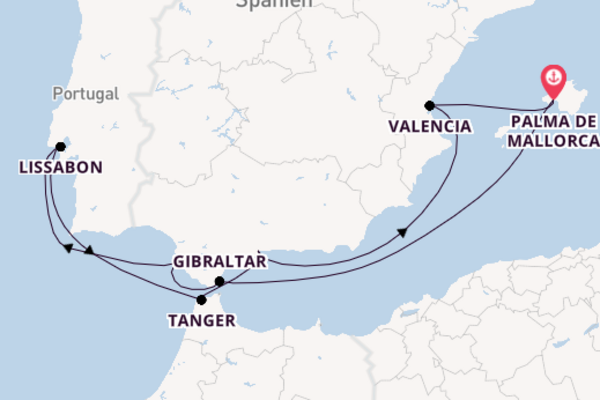 11-tägige Kreuzfahrt ab Palma de Mallorca
