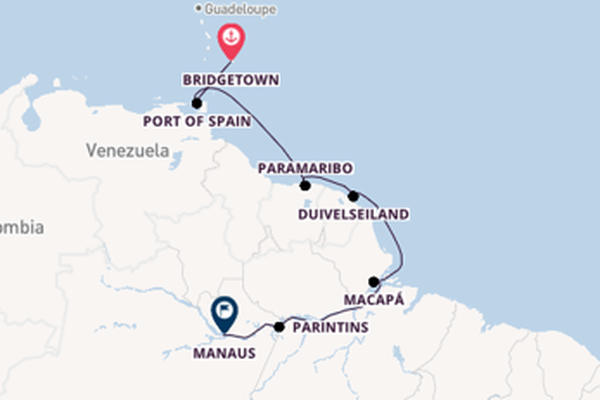 15daagse cruise vanaf Bridgetown