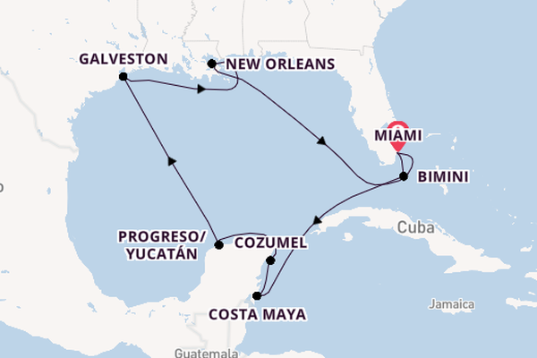 Caribbean vanaf Miami, Verenigde Staten met de MS EUROPA