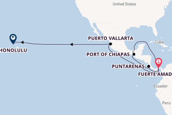 Central America from Fuerte Amador, Panama with the Seabourn Encore