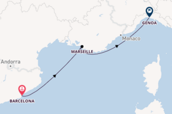 Western Mediterranean from Barcelona, Spain with the MSC Fantasia