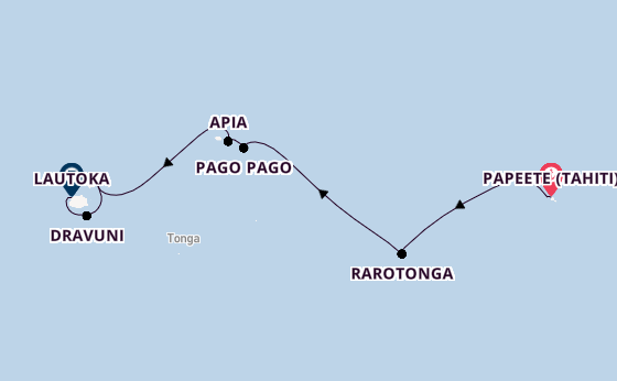 Polynesien ab Papeete (Tahiti), Französisch-Polynesien auf der Norwegian Spirit
