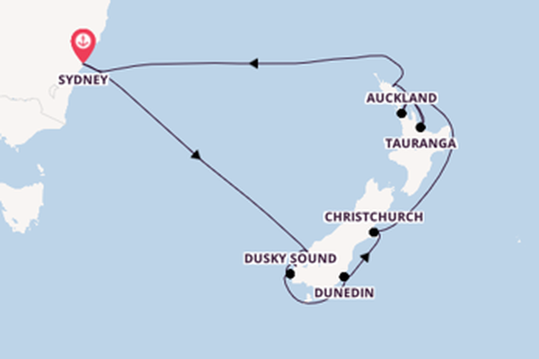 Neuseeland ab Sydney, Australien auf der Celebrity Edge