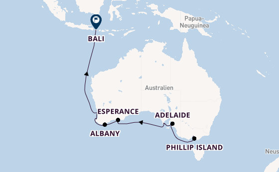 Australien ab Melbourne, Australien auf der Silver Whisper